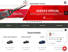 Tablet Screenshot of northwesttoyota.ca